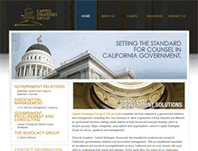 Tablet Screenshot of capitolstrategiesgroup.com